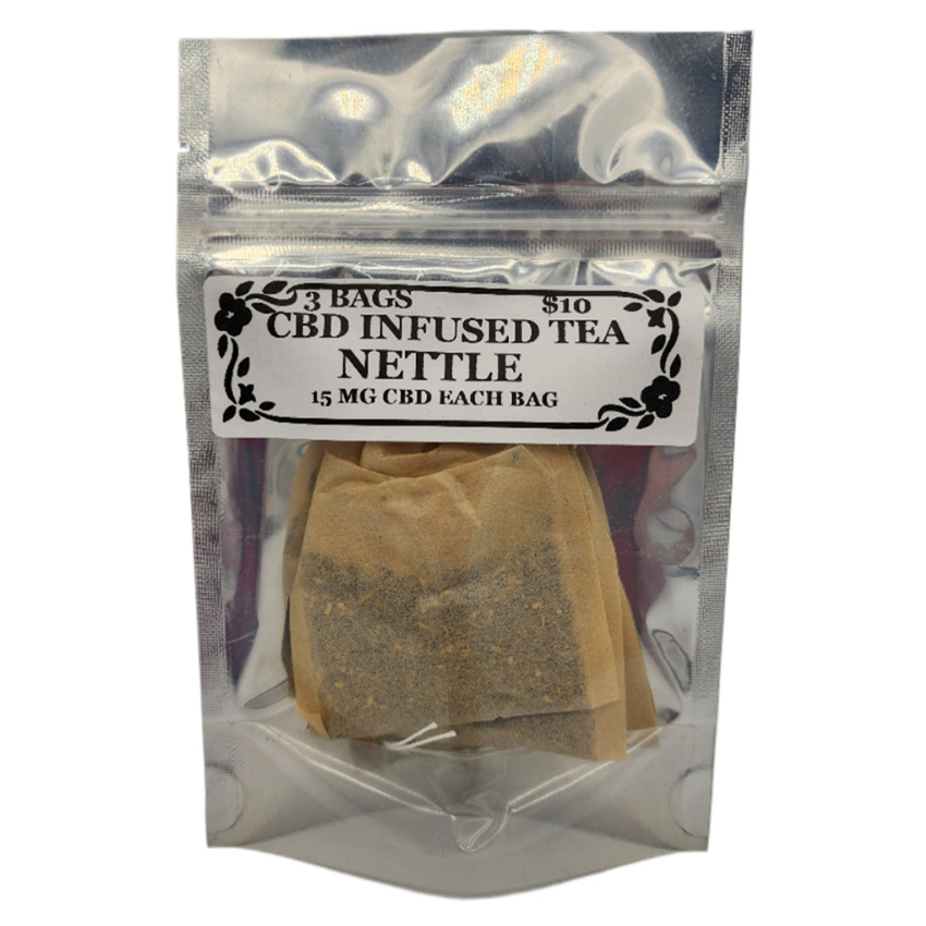 CBD Infused Tea - Nettle, 3 tea bags. CBD - 15 mg/bag