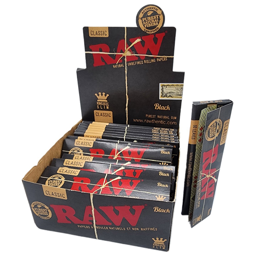 Raw Black Kingsize Slim Papers